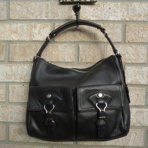 Cole Haan pebbled leather shoulder bag.